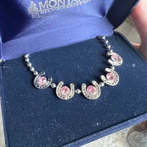 Pink diamond choker necklace
